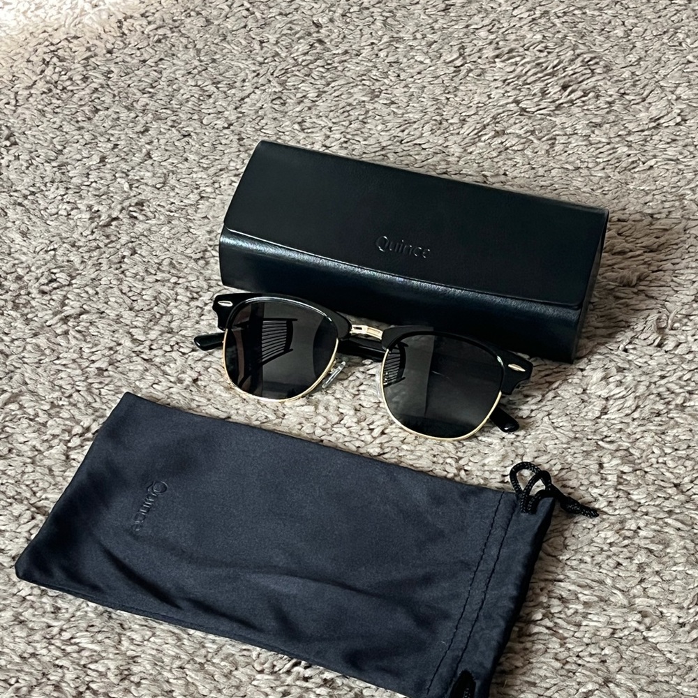 Quince Black Avery Polarized Acetate Sunglasses